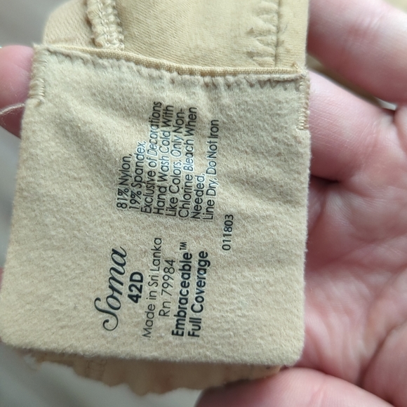 Soma Embrace Full Coverage size 42D - Picture 4 of 4